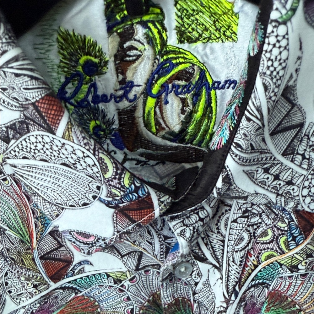 Robert Graham Multicolor Botanical Men's Shirt - Picture 2 of 5